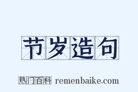 节岁造句是什么意思的图片